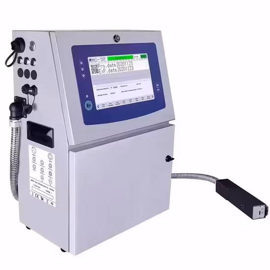 Dk Continuous Ink Roll Coder Dk1500 High Speed Automatic Expire Date Printer Low Cost Ink Roll Coder for Labeling Machine Flow Horizontal Packaging Machine